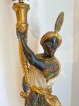 Statua Moro ili Morčić svijetiljka, skupltura, antikvitet,venecijanski