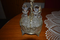 Stolni stalak za ulje ocat sol biber izrađen u Engleskoj