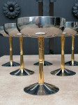 Talijanske dizajnerske čaše za šampanjac - 6 komada - top stanje