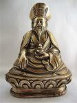 Tibetan Lama with Long-Life Vase 1800.-1900.Antique bronze sculpture