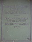 ULOŽNA KNJIŽICA iz 1919.godine LJUBLJANSKE KREDITNE BANKE
