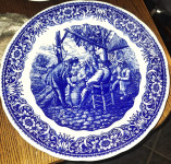 veliki zidni tanjur - Blauw Delft