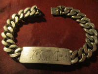 Vintage narukvica MM, srebro, 2 stara žiga, 42.97 grama