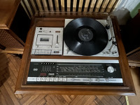 Vintage Philips radio gramofon s 2 zvučnika – retro 70-te (neispravan)