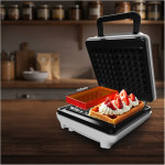 Mesko MS 3091 Aparat za Vafle – 1800 W, 2 Velika Vafla, Neljepljive Pl