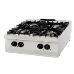 Štednjak premium - 4 plamenika - dvostruka jedinica - 40kW - plinski