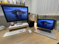 MacBook Pro 15" + Apple Cinema Display LED 24"