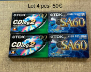 TDK lot 4 kazete