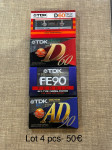 TDK lot 4 pcs