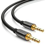 Audio AUX kabel 3.5mm/muški/muški konektori/5m/crni