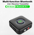 Bluetooth 3D BT 5.1 250mAh Receiver Transmiter prijemnikPredajnik3.5mm