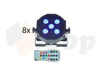 Fun Generation SePar Quad LED RGB UV Bundle 8 Set od 8 reflektora