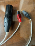 AUDIO KABEL ZA SLUŠALICE : SREBRNI XLR kabel za slušalice Senheiser HD