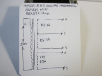 MREŽNI TRANSFORMATOR  MAGNETOFONA TESLA  B115 (OSIJEK)