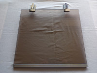 Stakleni poklopac ormarića za hi-fi komponente i panti, 39.5x36.5 cm