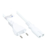 Strujni kabel GOOD CONNECTIONS Euro na C7 (Euro 8), 1.8m, bijela boja