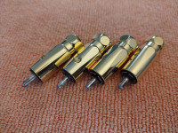 Wireworld RCA (Cinch) srebrni muški konektori (4) - Gold Eclipse