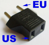 Adapter za utikač US na EU - NOVO