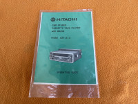 Hitachi CST-213 – Originalne upute za auto radio (Oldtimer)