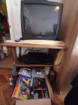 Komplet VHS: Tv classic Philips, daljin. tv, VHS player Fidel. i reci