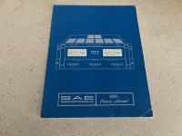 SAE 2600 power amp original manual