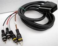 SCART Kabel 4x RCA chinch na SCART In