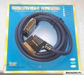 Straight Wire Scart-Scart 3,0M scart kabl