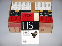 VHS kazete TDK HS E-180