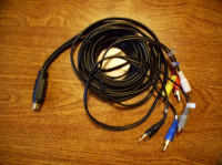 S video adapter na 6 cinch muski(pozlaceni)