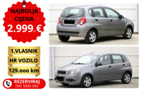 Chevrolet Aveo 1,2 | HR auto | 1.vlasnik | 129.ooo km / 2.999 €