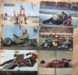 6 postera A3 iz auto časopisa iz 70-ih godina: trkaći auto i motori