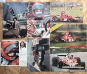 8 postera A3 iz auto časopisa: Lauda i Regazzoni u F1: Ferrari, BRM,…