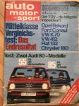 Auto Motor&Sport`73.test:FiatX1/9 +BMW507 +što privatno voze piloti F1