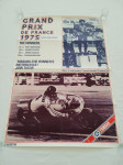 ORIGINALNI PLAKAT POSTER GRAND PRIX DE FRANCE 1975. AGOSTINI i CECCOTO