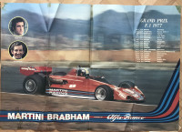 4 postera iz auto časopisa: Martini-Brabham-Alfa Romeo Formula 1