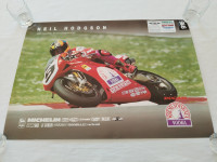 POSTER PLAKAT TRKAĆI MOTOCIKL DUCATI - NEIL HODGSON 42cmx30cm