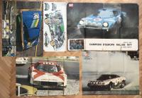 4postera iz autočasopisa iz70-ih: Lancia Stratos 3xRally prvak:`74-`76