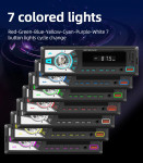 Auto radio MP3 USB Bluetooth, display u 7 boja