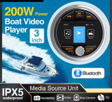 MARINE RADIO/MULTIMEDIA 3-INCH KAMERA BLUETOOTH IPX5