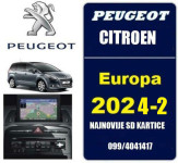 NAJNOVIJE!! PEUGEOT/CITROEN NAVIGACIJE **2024** EUROPA