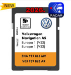 Navigacija VW ŠKODA SEAT najnovije karte cijele EU NOVO ZAPAKIRANO