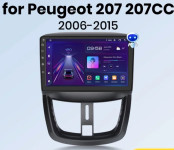 ORIGINAL ANDROID za PEUGEOT 207 2006-2015 multimedija GPS + KAMERA