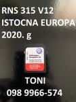 RNS315 V12 Istocna Europa  VW SKODA NAVIGACIJSKA SD KARTICA RNS 310