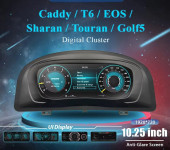 Virtual Cockpit 10.25" VW Golf 5 Caddy Touran Sharan EOS Scirocco T6