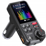 Auto bluetooth transmiter 5.0 FM USB QC TF bas LCD 12-24V
