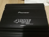 Pioneer auto pojačalo480w sa kablovima i zvučnici Pioneer 380w