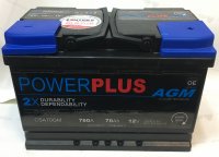 Akumulator AGM start & stop POWER PLUS 12V-70AH 760A