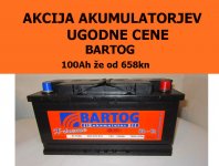 Akumulatori BARTOG 100Ah - 2 godine garancija!