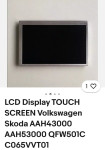 LCD Display TOUCH SCREEN Volkswagen Skoda AAH43000 AAH53000 QFW501C C0
