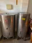 Inox bačva za vino Letina 320 l – s pipom, poliran nehrđajući čelik